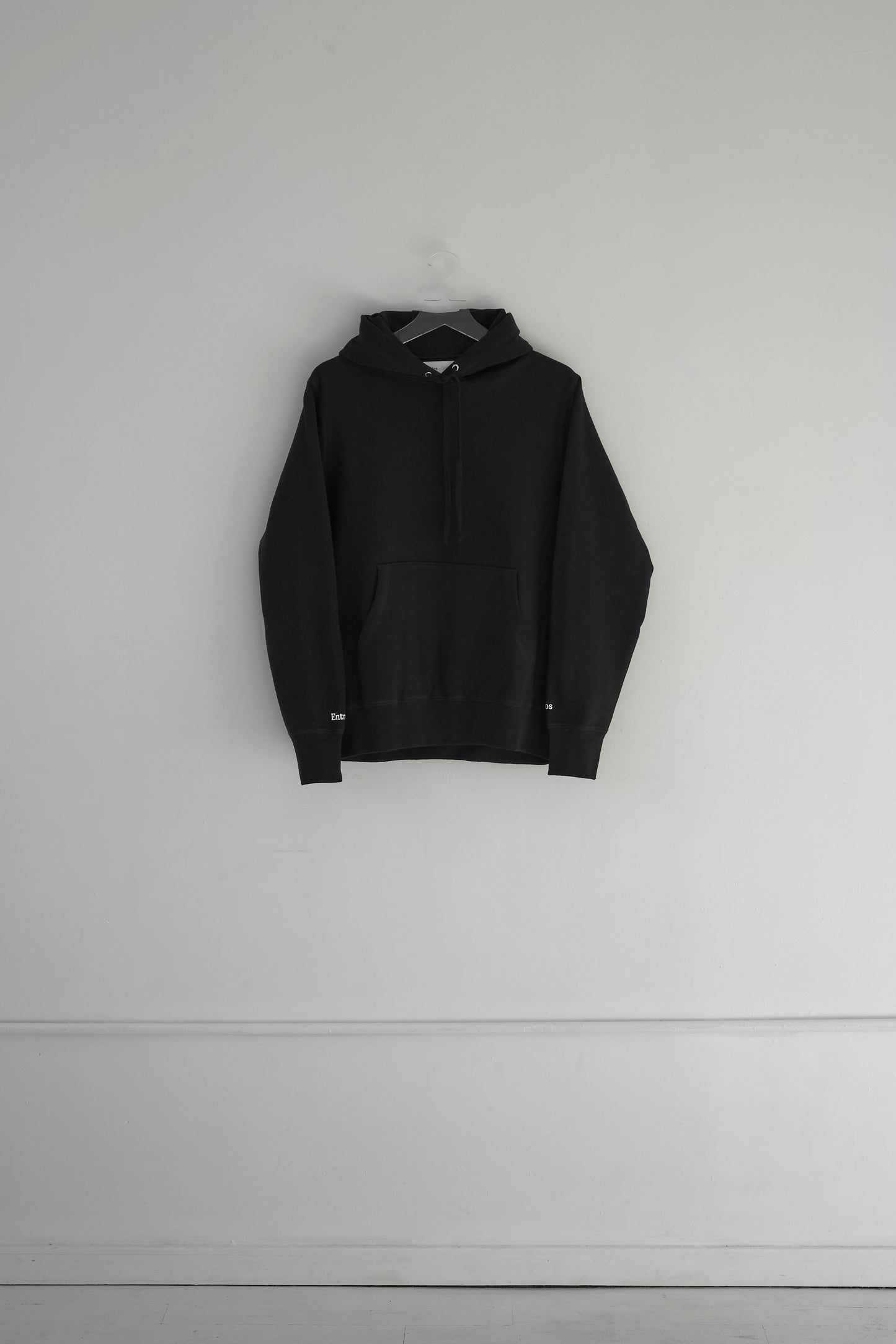 Wide Line Logo Classic Hoodie (Black)