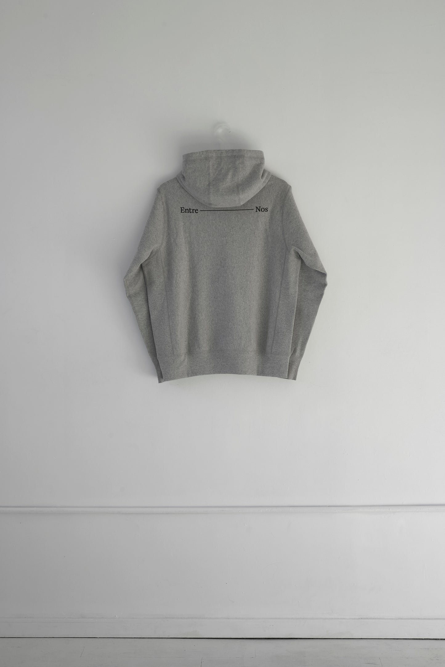 Wide Line Logo Classic Hoodie (Heather Ash Grey)