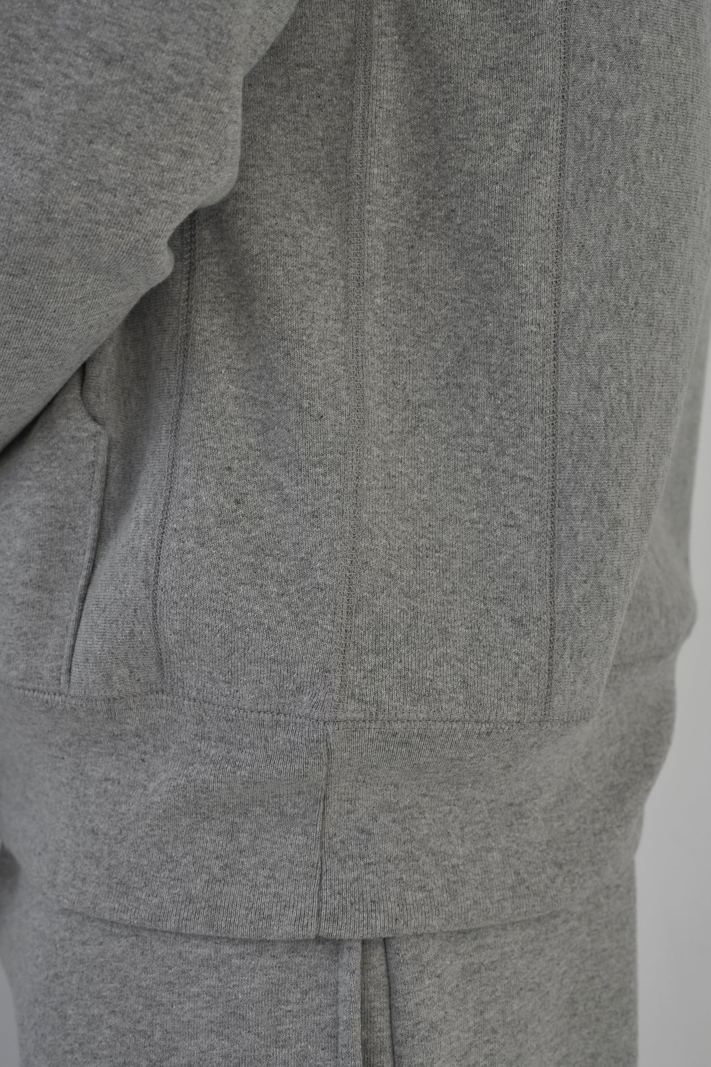 Wide Line Logo Classic Hoodie (Heather Ash Grey)