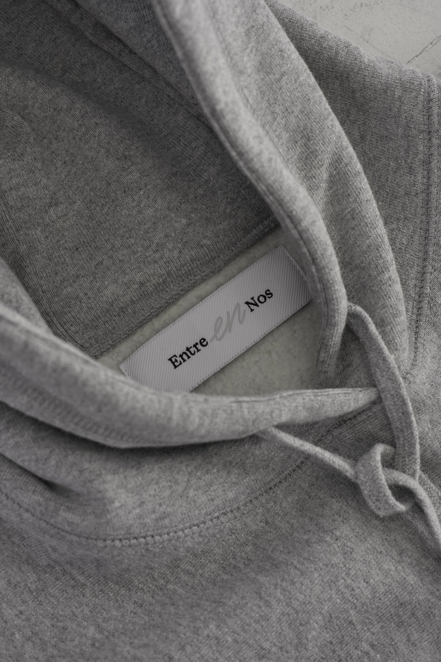 Wide Line Logo Classic Hoodie (Heather Ash Grey)